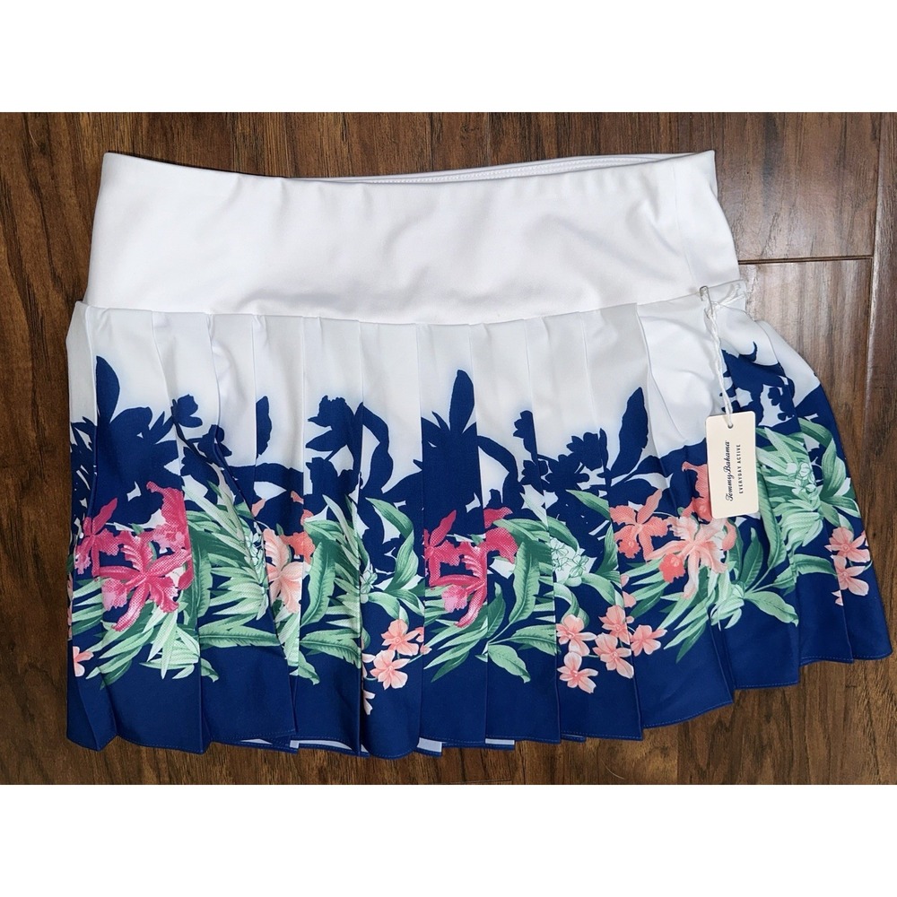New Tommy Bahama Everyday Active Golf Tennis Pleated Skort Floral Pickleball - Picture 2 of 8
